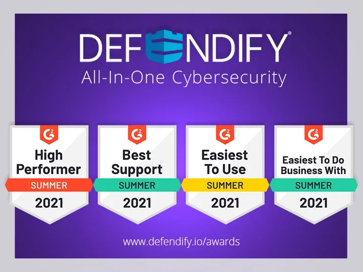 Defendify a High Performer for Cybersecurity software on G2