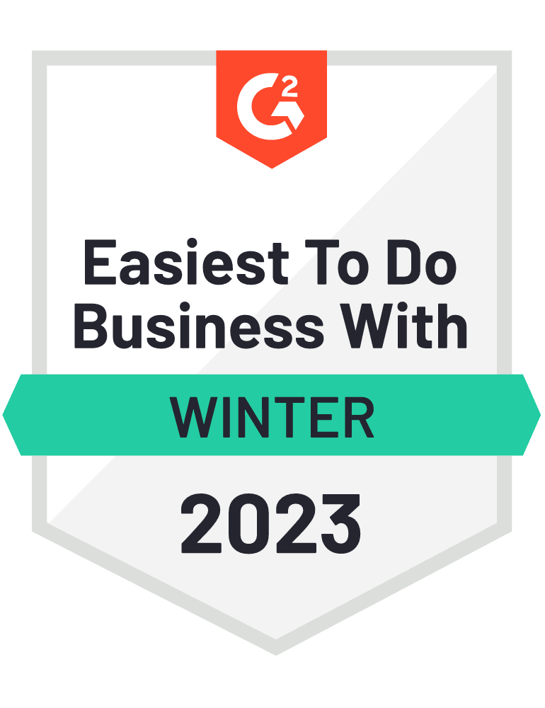G2 Winter 2023 Easiest to Do Business With